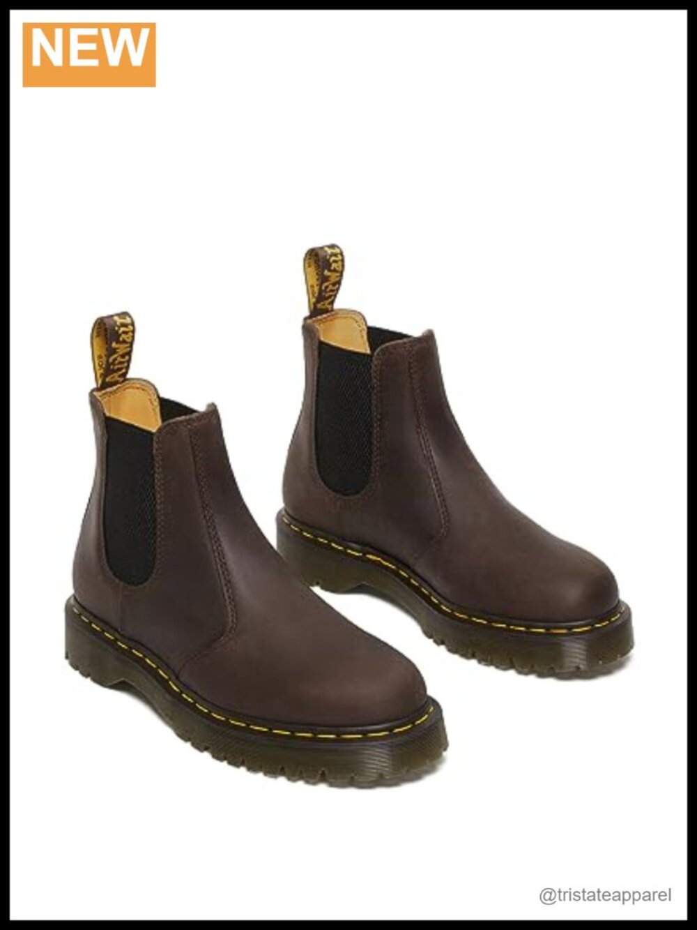 Unisex Chelsea Boots Pull-On Leather Bex Sole Ankle-High